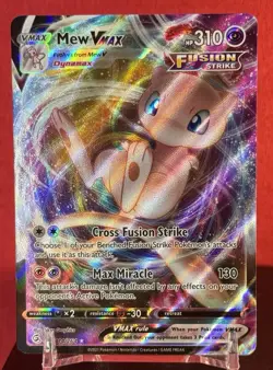 Pokemon Card Mew Vmax 114/264 Fusion Strike Holo Rare Near Mint - Image 1