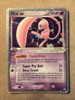 Mew EX 2006 Holon Phantoms Holo Ultra Rare Pokemon TCG Card 100/110 - Image 1