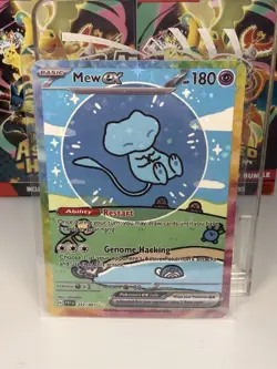 Bubble Mew EX - Custom Pokemon Card - TCG Display Art Card - Star Holo - Image 1