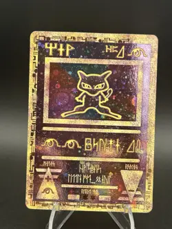 Pokemon Ancient Mew Holo Trading Card 1999 Vintage Mew Non- Top has damage - Image 1