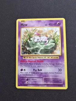 Pokemon Mew TCG Evolutions Holo Rare Card 53/108 - Image 1