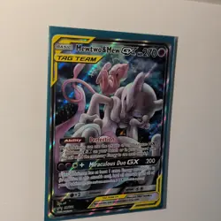 Pokemon Mewtwo & Mew GX TAG TEAM Holo Pokemon TCG Card HP 270 English - Image 1