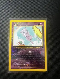 Pokemon Mew TCG Reverse Holo Card Southern Islands 1/18 *SWIRL* - Image 1
