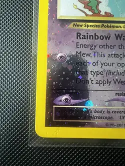 Pokemon Mew TCG Reverse Holo Card Southern Islands 1/18 *SWIRL* - Image 5