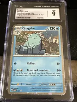 Quagsire 156 Sv: Scarlet & Violet Promo Cards Holo CGC 9 - Image 1