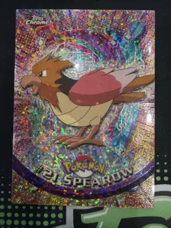 Spearow #21 (Topps Chrome Series 1) Holo Pokemon Card SPARKLE MP - Image 1