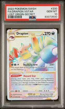 Drapion VSTAR - PSA 10 - 200/196 - Lost Origin - Graded Pokemon Card - Image 1