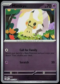 Mimikyu 042/094 Common Phantasmal Flames Pokemon Card Reverse Holo Near Mint - Image 1