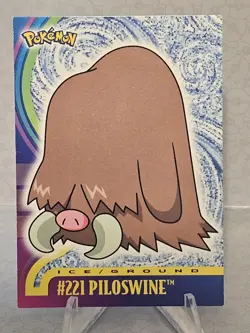 2001 Pokemon Topps Johto Series 1 Lot of 2 Cards - Piloswine #221 & Hoppip #187 - Image 2