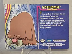 2001 Pokemon Topps Johto Series 1 Lot of 2 Cards - Piloswine #221 & Hoppip #187 - Image 5
