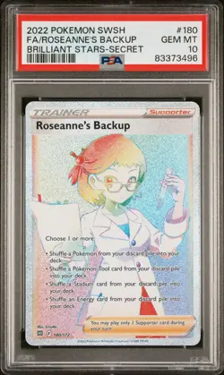 Roseanne's Backup - PSA 10 - 180/172 - Brilliant Stars - Graded Pokemon Card - Image 1