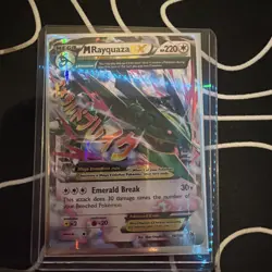 Pokemon TCG Mega-Rayquaza EX Roaring Skies Holo Rare Card 76/108 - Image 1
