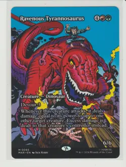 Ravenous Tyrannosaurus - Borderless Mythic MtG Card MAR 93 - Image 1