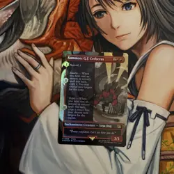 Summon: G.F. Cerberus (Borderless Foil) Final Fantasy - Magic MTG - Image 1