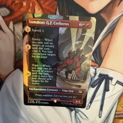 Summon: G.F. Cerberus (Borderless Foil) Final Fantasy - Magic MTG - Image 5
