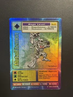 Digimon MetalEtemon Bo-27 1st Edition Holo Card Game 1999 Bandai - Image 1