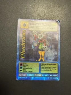 Digimon CCG Piedmon Bo-42 Holo 1st Edition Mega Card 1999 Bandai Vintage - Image 3