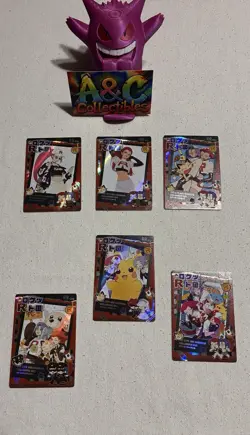 6x Mengka Fan art Featuring Team Rocket Trainer Card Lot - Image 1