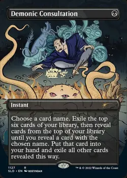 1x Demonic Consultation - Foil Near Mint MTG Magic - Kid Icarus - - Image 1