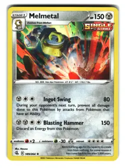 Melmetal 189/264 Holo Fusion Strike Pokemon Card - Image 1