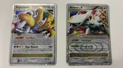 Arceus LV.X Black Star Promo DP53 and Regigigas LV.X DP30 Pokemon Card Set - Image 1