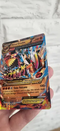 NM+ Pokemon TCG XY: Primal Clash Primal Groudon EX Holo Card 86/160 Ultra Rare - Image 2