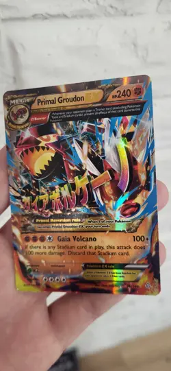 NM+ Pokemon TCG XY: Primal Clash Primal Groudon EX Holo Card 86/160 Ultra Rare - Image 3