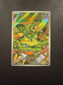 Snivy 087/086 SV: Black Bolt Illustration Rare Pokemon Card - Image 1