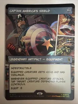 Captain America's Shield (Borderless) (0311) Marvel Super Heroes Foil - Image 1