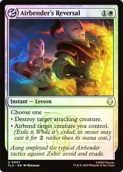 Airbender's Reversal (0007) - Avatar: The Last Airbender - Uncommon (Foil) - Image 1