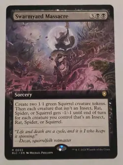 Swarmyard Massacre (Extended Art) Commander: Bloomburrow Regular - Image 1