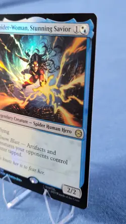 Spider-Woman, Stunning Savior Foil Marvel's Spider-Man 152 M NM MTG - Image 4