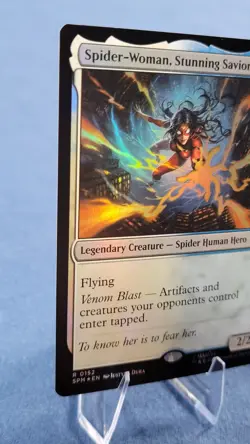 Spider-Woman, Stunning Savior Foil Marvel's Spider-Man 152 M NM MTG - Image 5