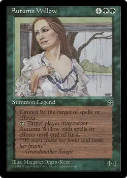 AUTUMN WILLOW x1 mtg NM Homelands 1 Rare - Image 1