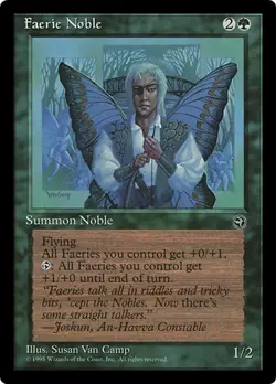FAERIE NOBLE x1 mtg NM/NM- Homelands 1 Rare - Image 1