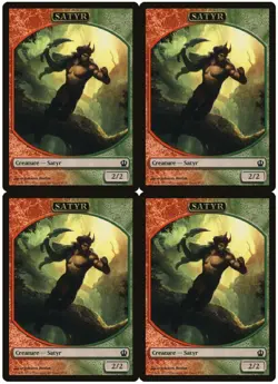 MTG Satyr Token x4 Theros NM/LP Playset - Image 1