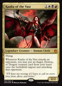 1x Near Mint, English Kaalia of the Vast - Foil - Commander Anthology - Image 1