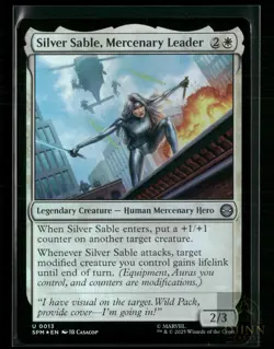 SILVER SABLE, MERCENARY LEADER 13 UC MAGIC: THE GATHERING FOIL NM/M - Image 1