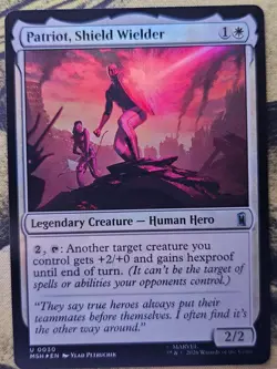 Patriot, Shield Wielder 30 Marvel Super Heroes Magic: The Gathering Foil NM - Image 1