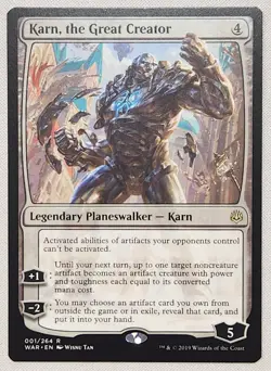 MTG [x1] Karn, the Great Creator [x1] War of the Spark M/NM - Image 1