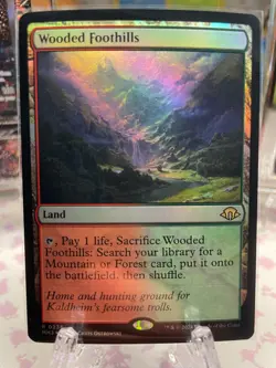 MTG - Wooded Foothills 236 - FOIL - Modern Horizons 3 - Image 1