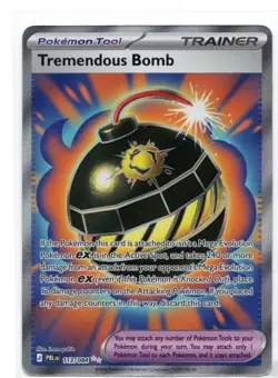 Pokemon TCG Pitch Black Tremendous Bomb Trainer 113/084 Ultra Rare NM ME:05 PBL - Image 1