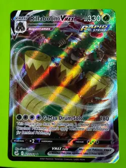 Pokemon TCG Rillaboom VMAX 023/264 SWSH08: Fusion Strike Ultra Rare NM - Image 1