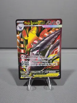 Mega Excadrill ex 103/084 Ultra Rare Pitch Black Pokemon Holo Near Mint - Image 1