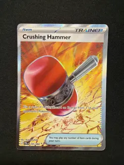 Pokemon Crushing Hammer 105/084 Me05: Pitch Black Holo - Image 1