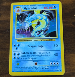 Pokemon TCG Gyarados 6/102 Base Set Holo Rare Unlimited 1999 English 100 HP - Image 1