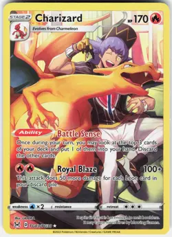 Pokemon Charizard TG03/TG30 Holo Lost Origin Trainer Gallery Pokemon NM - Image 1