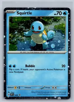 Squirtle (Cosmos Holo) 048 Promo Scarlet & Violet Promo Pokemon Near Mint - Image 1