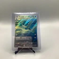 Pokemon Swanna 110/086 Illustration Rare Sv: White Flare Full Art Holo NM/M+ - Image 1