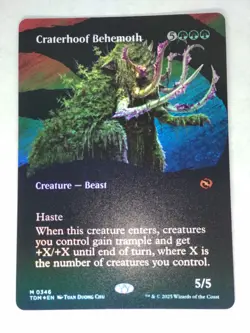 MTG Craterhoof Behemoth FOIL Borderless - TDM / 0346 - - Image 1